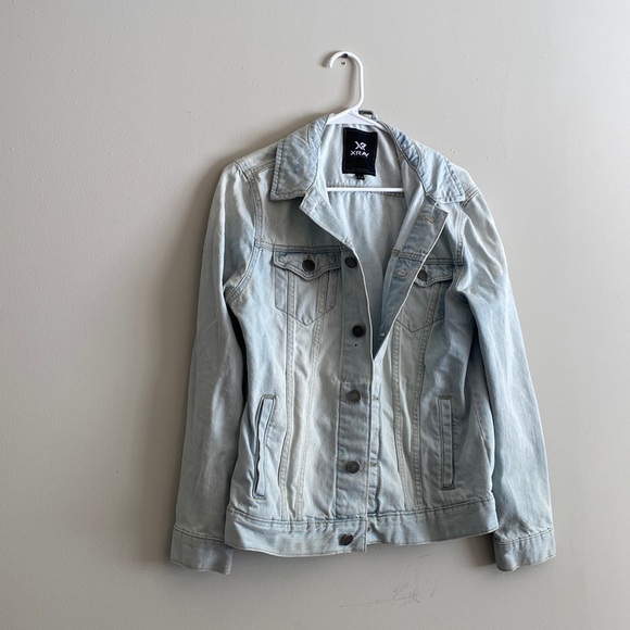 XRay Distressed Denim Jacket - Slim Fit - Picture 1 of 4